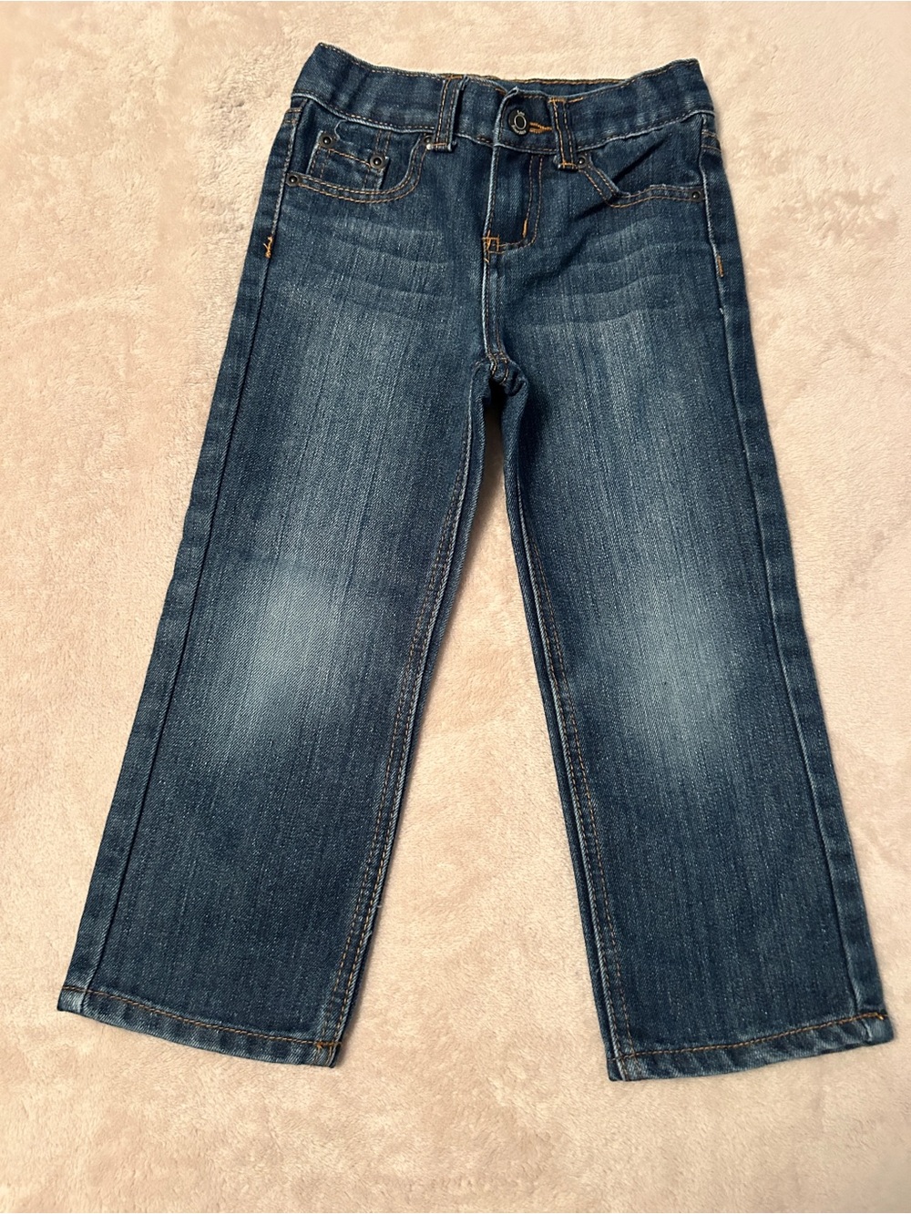 Lee Dark Blue Kids' Jeans with Gold Stitching - Picture 3 of 8